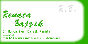 renata bajzik business card