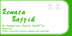 renata bajzik business card